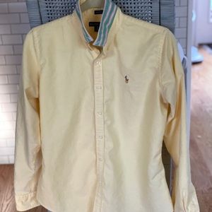 Ralph Lauren Yellow Button Down Shirt